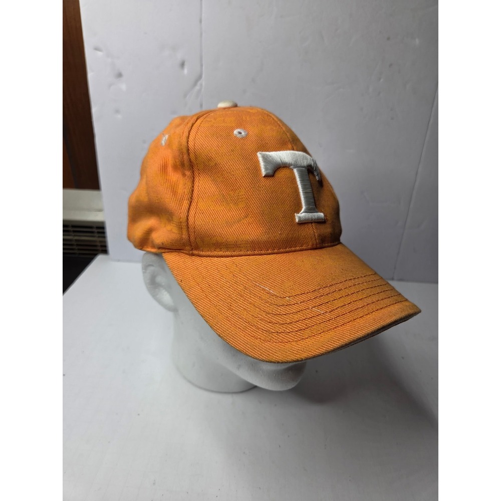 Tennessee Volunteers Hat Orange White Embroidered T Vols Logo Cap Adjustable